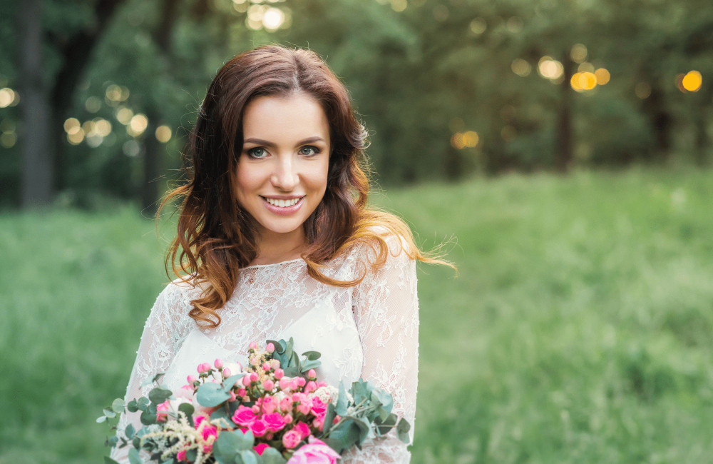 Bride smiling Bride smiling